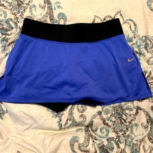 Nike Blue and Black Women's Skort